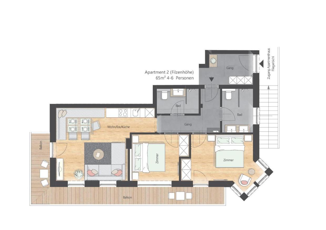 Apartments Fliegerbichl - Familie Voithofer Bramberg am Wildkogel Buitenkant foto